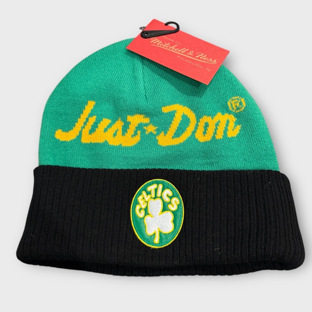 Mitchell & Ness x Just Don Boston Celtics Beanie Hat – 5% Cashmere – NWT